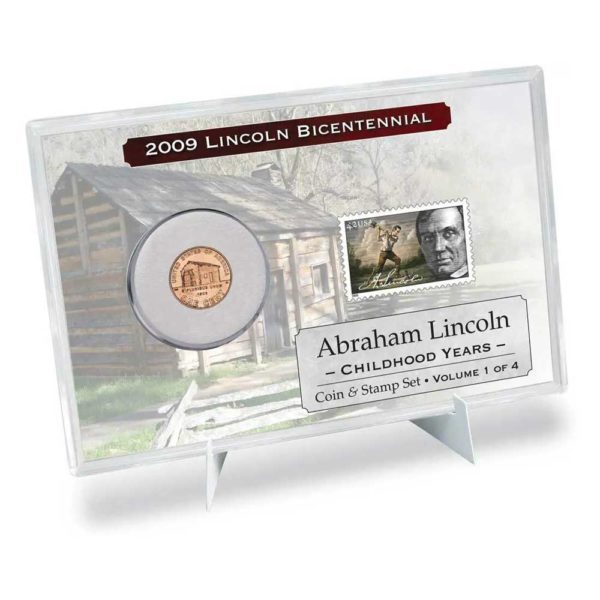 2009 lincoln childhood cent coin stamp