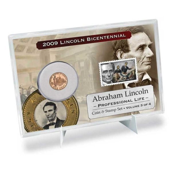 2009 lincoln professional cent coin stamp