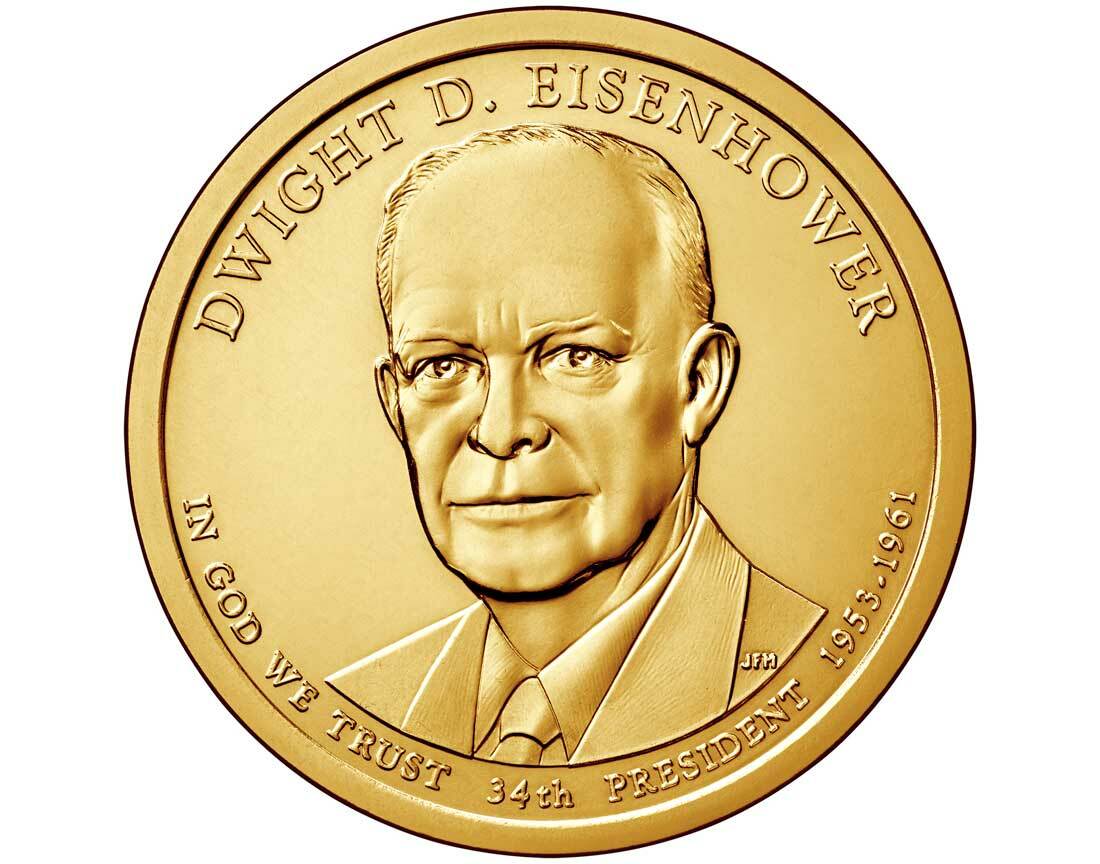 Dwight D. Eisenhower $1 P Mint Single Coin