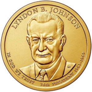 Lyndon B. Johnson $1 P Mint Single Coin