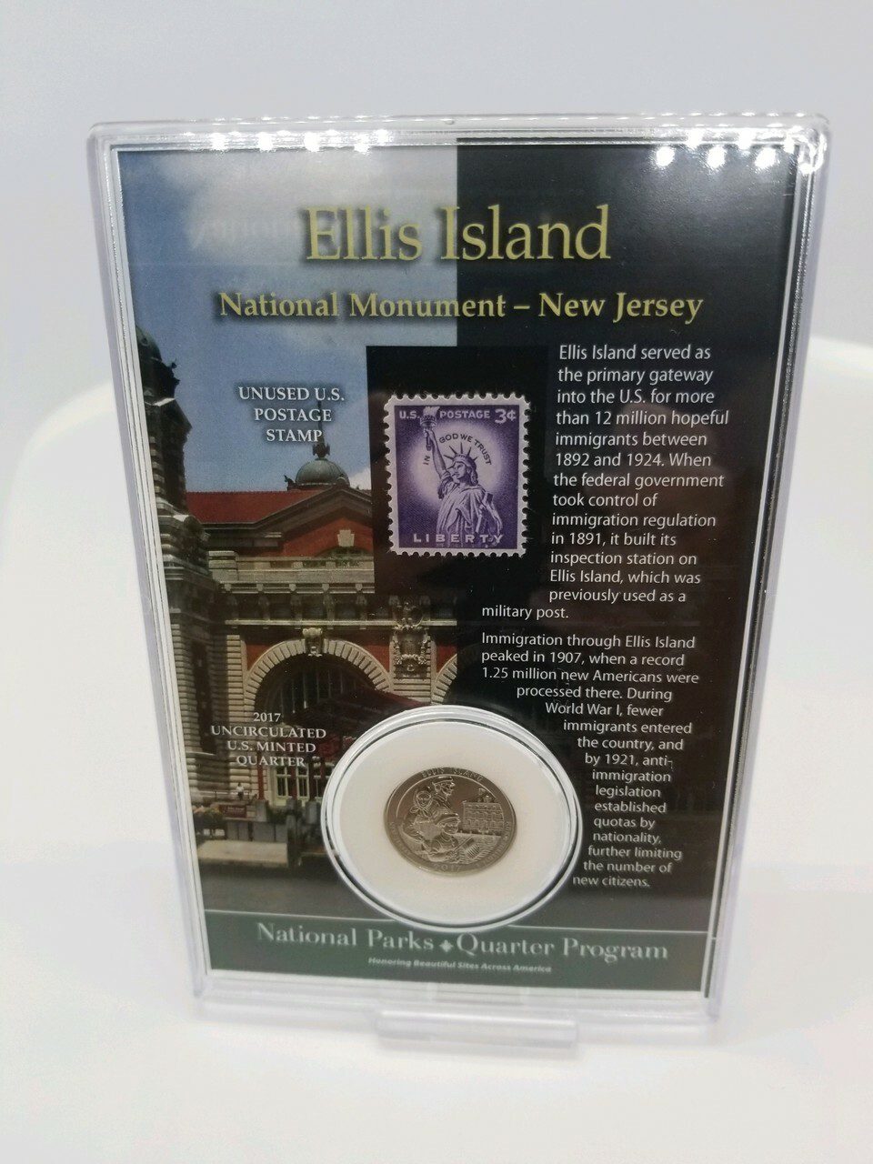 Ellis Island NP Coin & Stamp