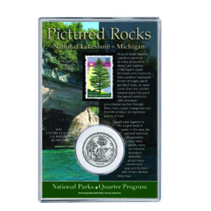 Michigan Pictured Rocks NP Coin & Stamp