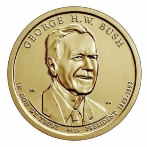 George H. W. Bush Presidential Uncirculated Denver Mint Dollar