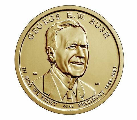 George H. W. Bush Presidential Uncirculated Denver Mint Dollar