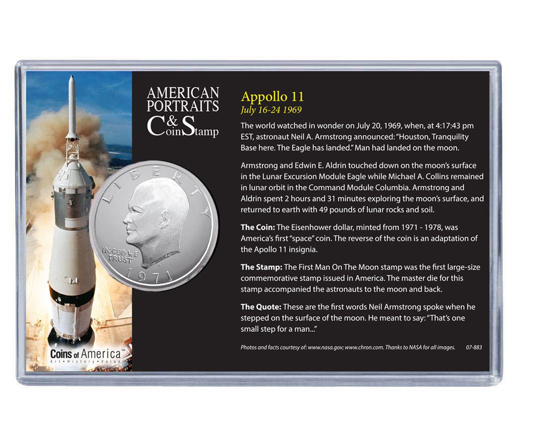 Apollo 11 Coin & Stamp Set