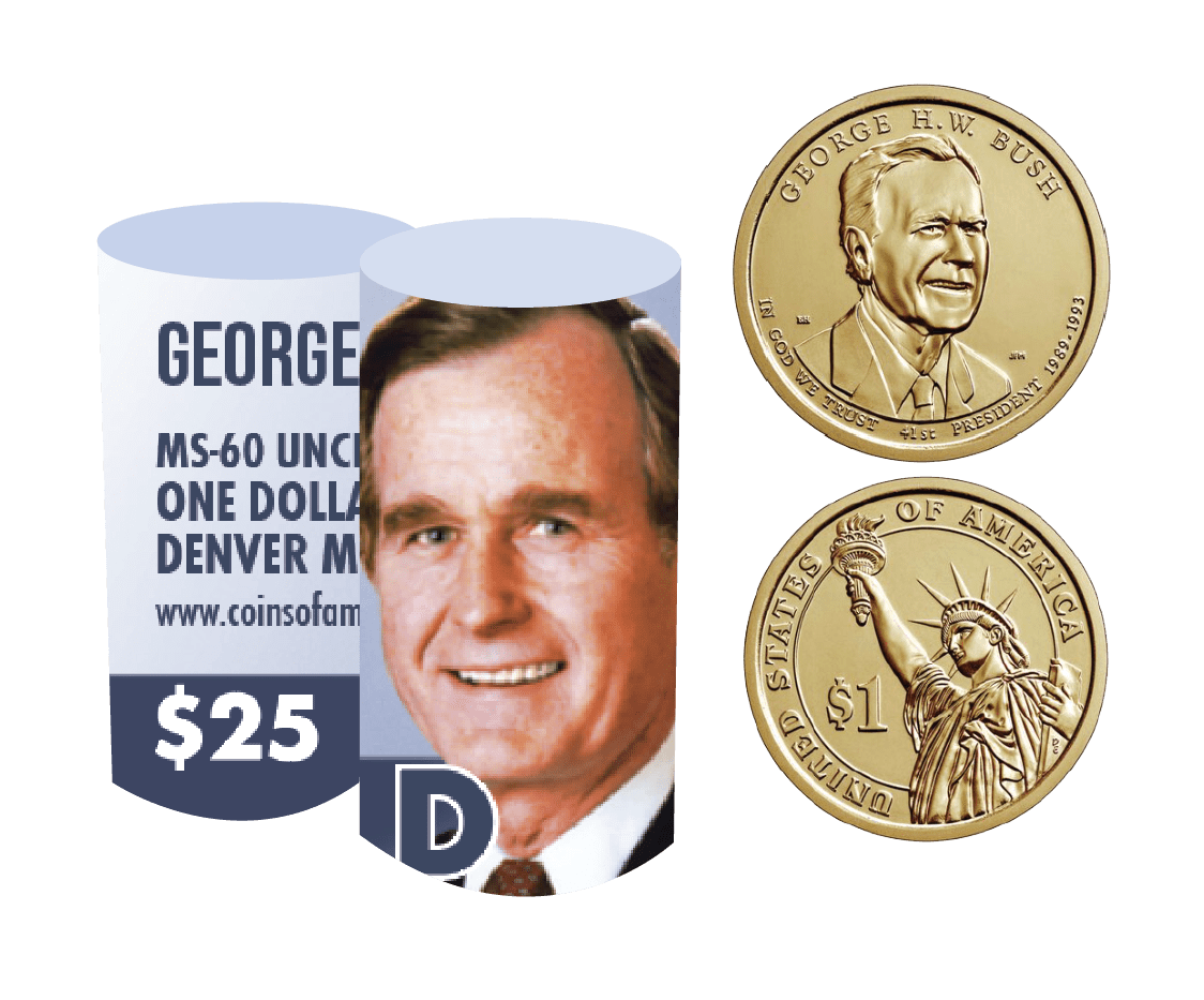 George H. W. Bush Presidential Uncirculated Denver Mint Road