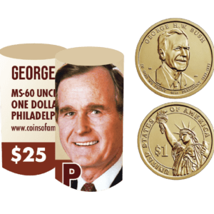 George H. W. Bush Presidential Uncirculated Philadelphia Mint Roll