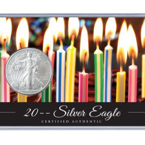 Silver Eagle Birthday Acrylic Display