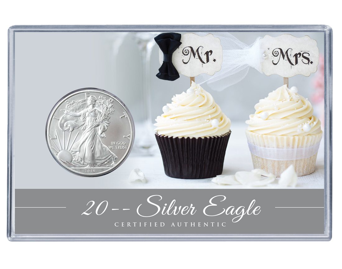 Wedding Silver Eagle Acrylic Display - Cupcakes