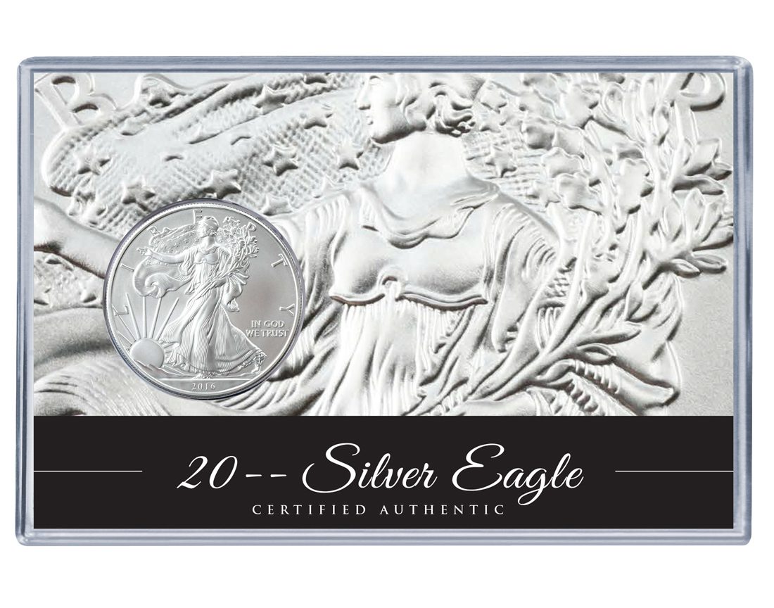 Silver Eagle Acrylic Display