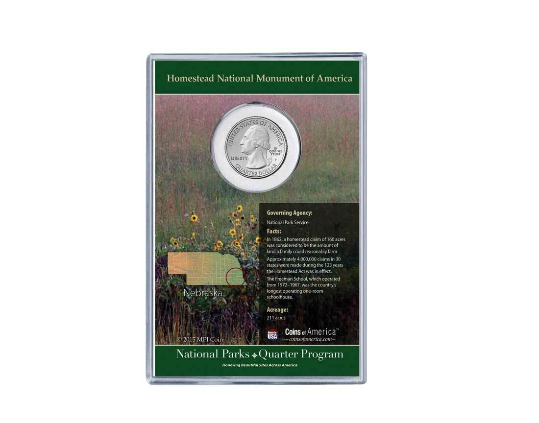 Homestead National Monument Coin & Stamp Set