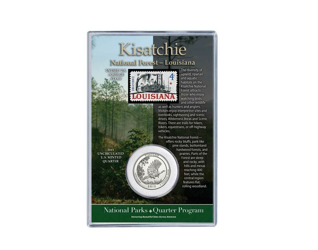 Kisatchie National Forest Coin & Stamp Set