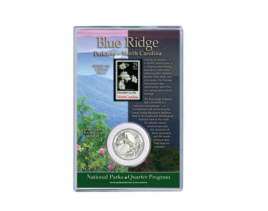 Blue Ridge Parkway Coin & Stamp Set