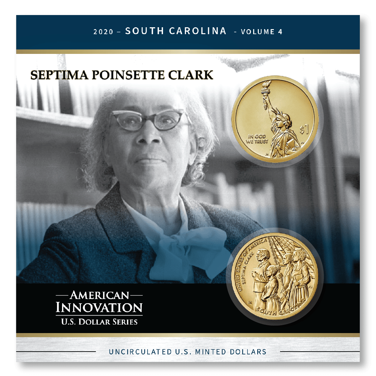 American Innovations Dollar Collection-SC Septima Clark