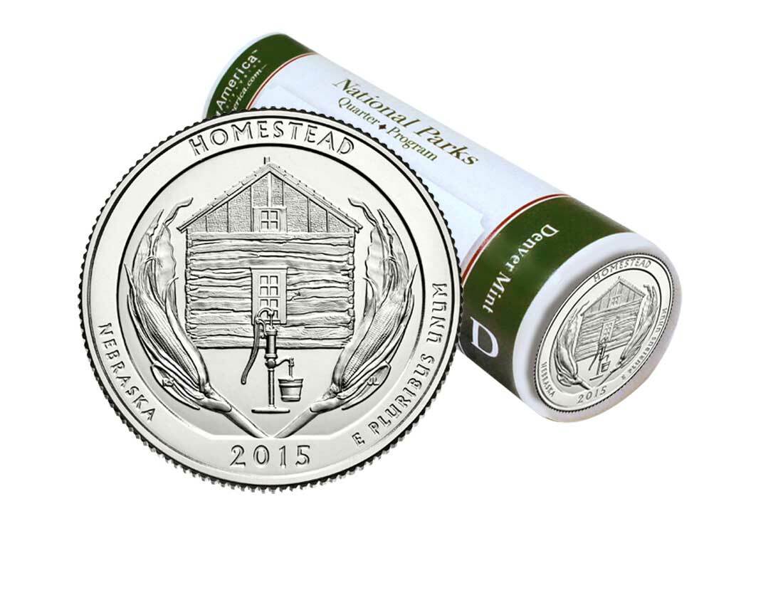 Homestead National Monument D Mint Quarter Roll