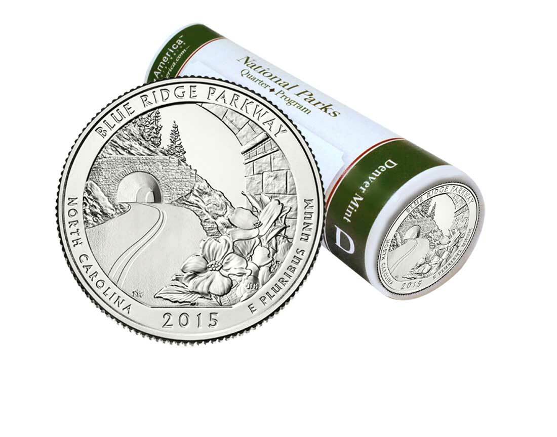 Blue Ridge Parkway D Mint Quarter Roll