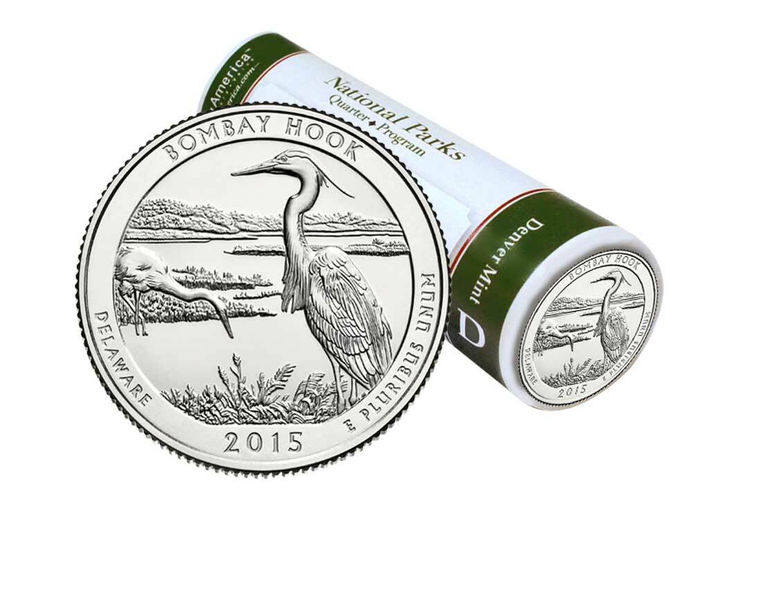 Bombay Hook National Wildlife Refuge D Mint Quarter Roll