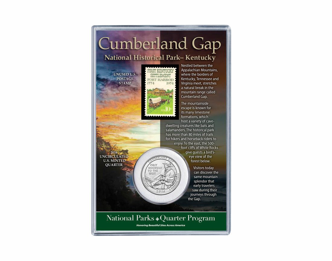 Cumberland Gap National Historical Park Coin & Stamp Set
