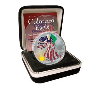 2021 Colorized Silver Eagle