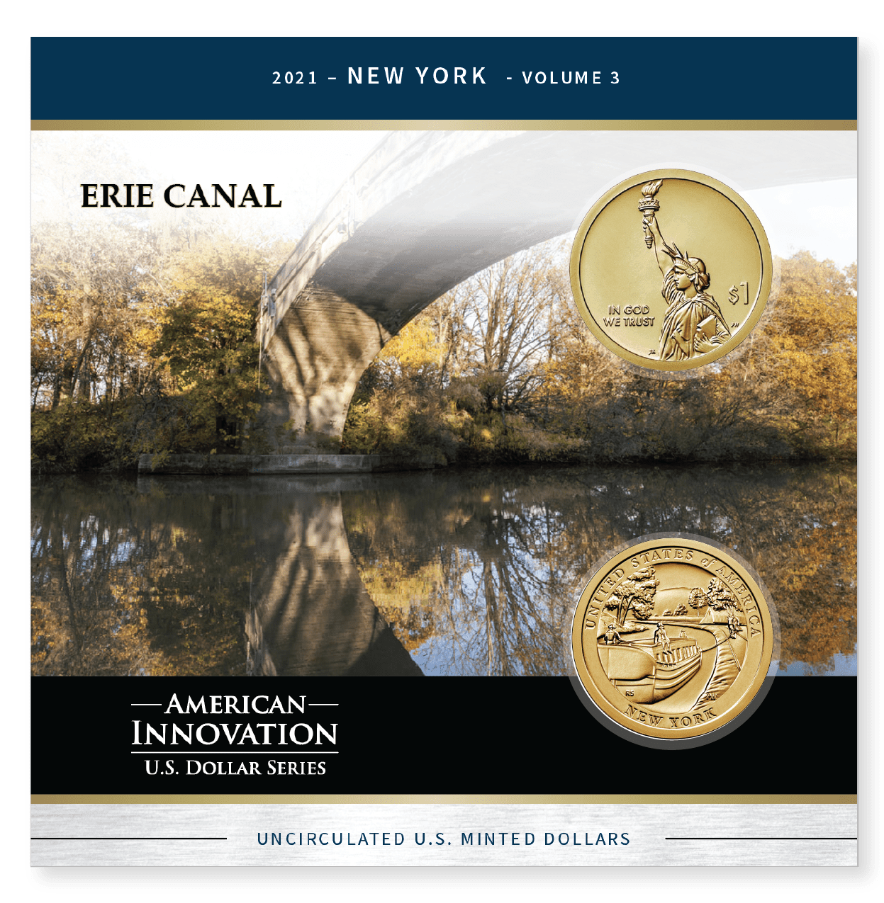 American Innovations Dollar Collection-NY Erie Canal