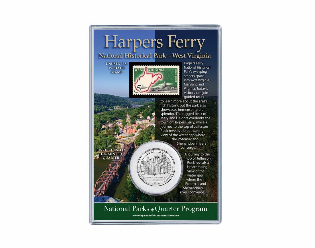 Harpers Ferry National Historical Park Coin & Stamp Set