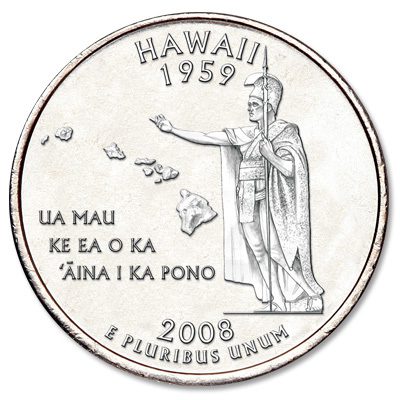 2008 Hawaii State Quarter D Mint