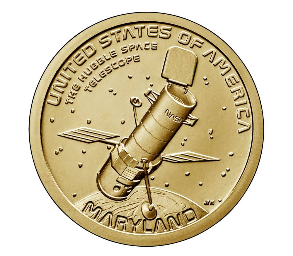 American Innovations Uncirculated Dollar Philadelphia Mint-MD Hubble Telescope