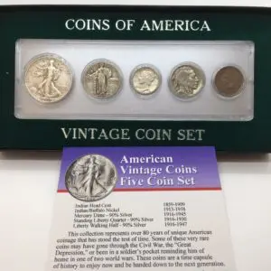 Vintage Coin Collection 5 pc