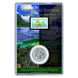American Samoa National Park Coin & Stamp Set