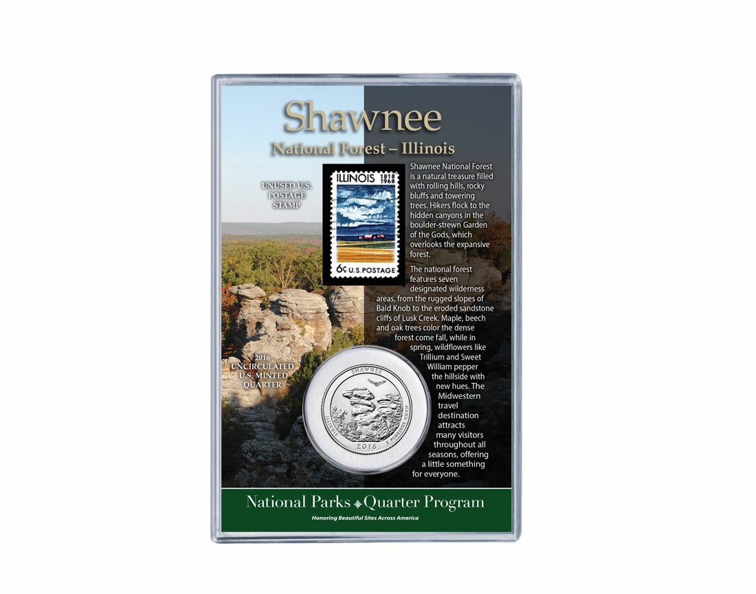 Shawnee National Forest Coin & Stamp Set