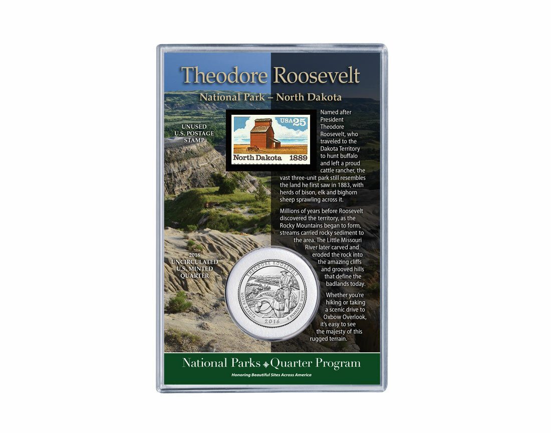 Theodore Roosevelt National Park Coin & Stamp Set