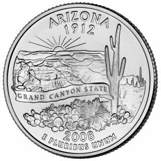 2008 Arizona State Quarter D  Mint