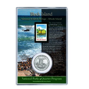 Rhode Island Block Island National Park Coin & Stamp