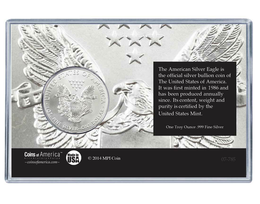 Silver Eagle Acrylic Display