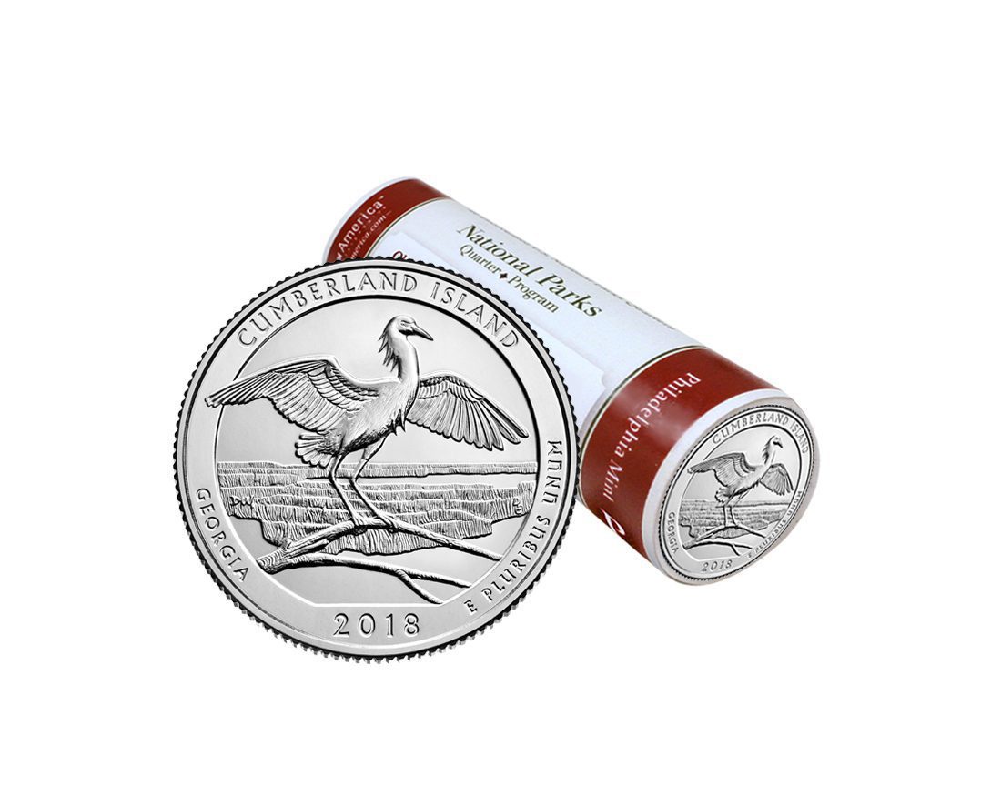 Georgia Cumberland Island  National Park P Mint Quarter Roll