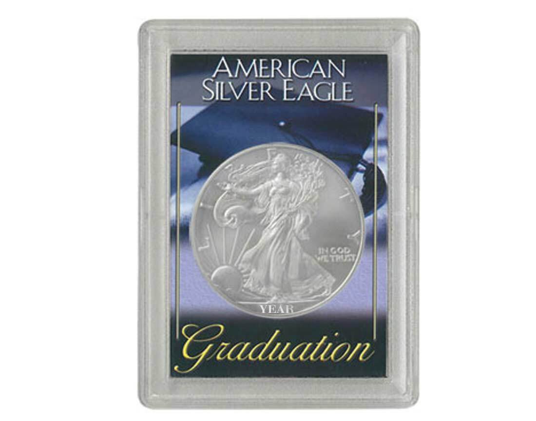 Silver American Eagle Graduation Case
