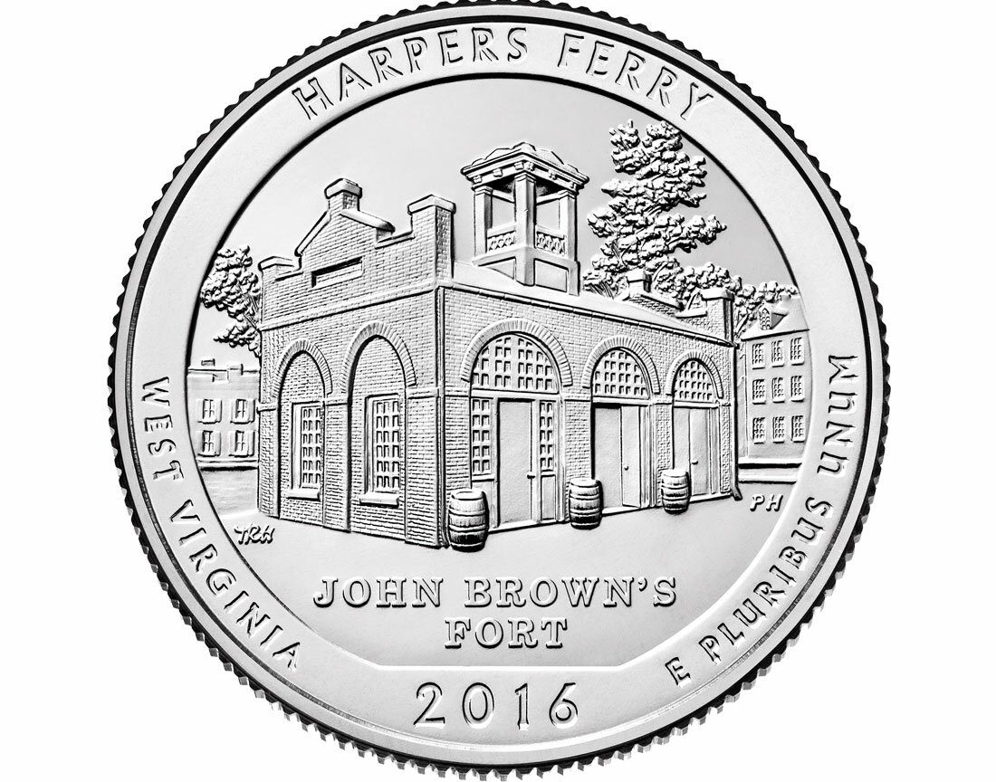 Harpers Ferry National Historical Park Quarter P Mint - 2016