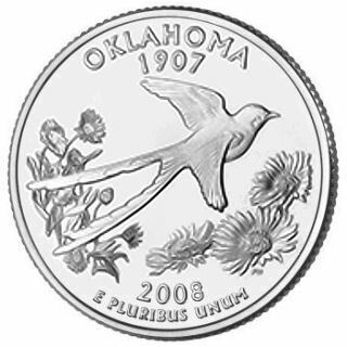 2008 Oklahoma State P Mint Quarter