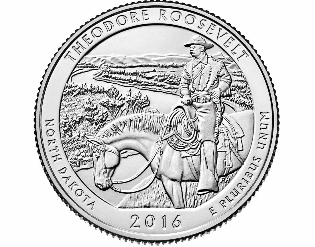 Theodore Roosevelt National Park Quarter P Mint - 2016