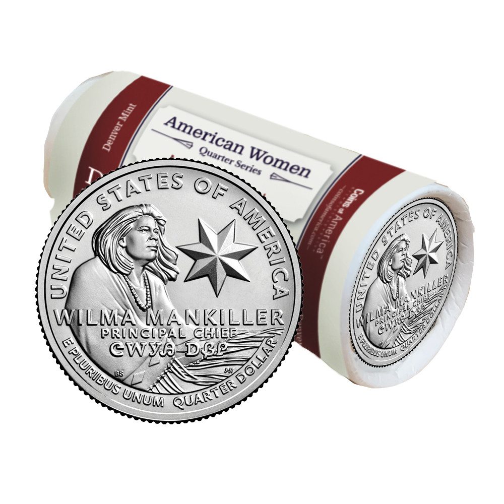 Wilma Mankiller Uncirculated D Mint Quarter Roll