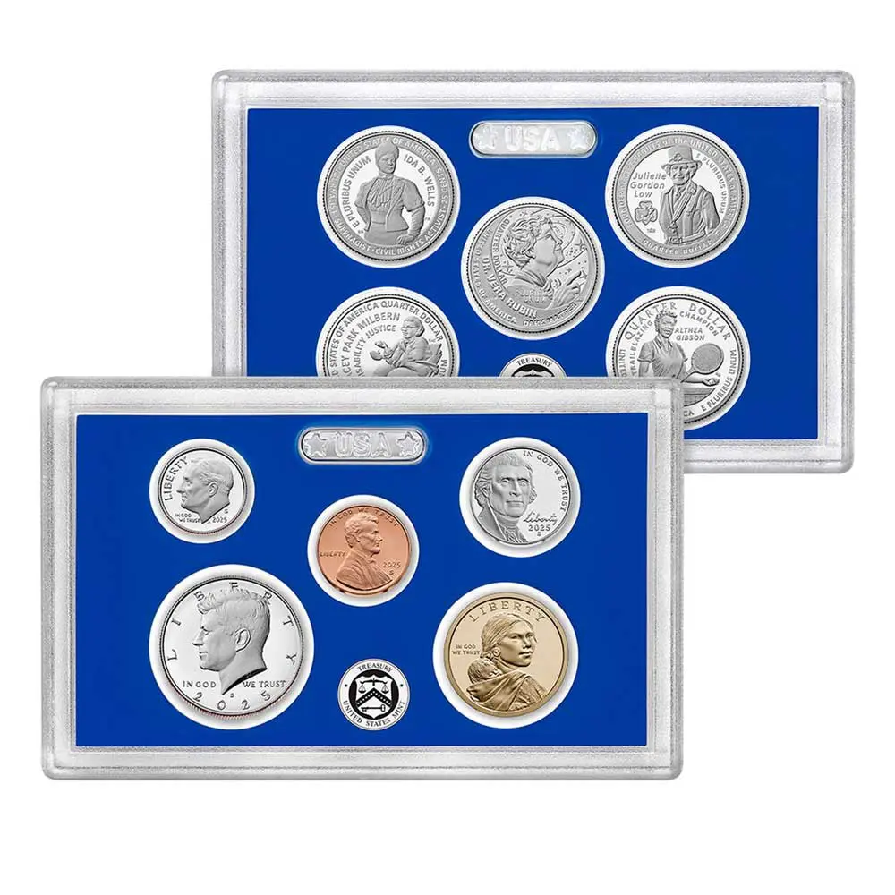 コレクション United States Proof Set 2005 Proof Set. Complete and Original in BLUE mint paper box