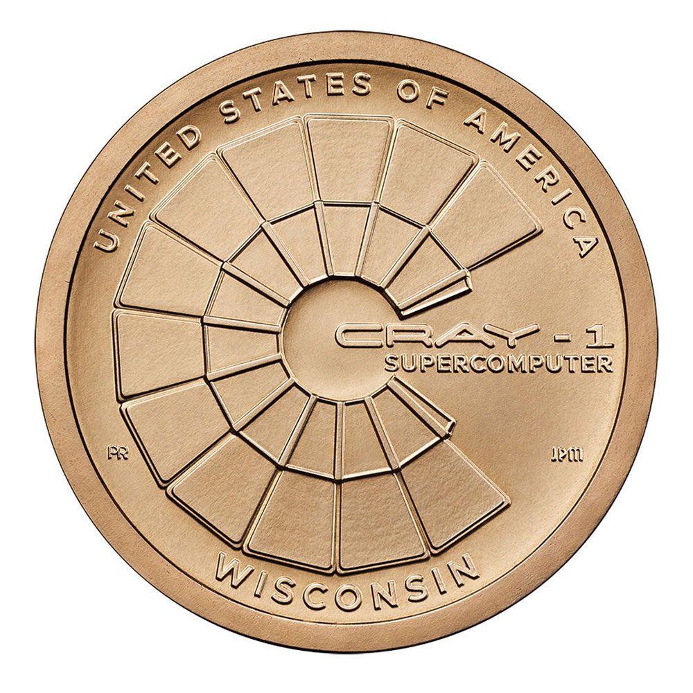 Wisconsin Cray-1 Supercomputer Coins | American Innovation Dollar