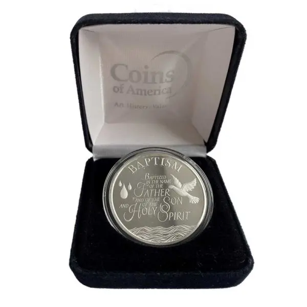 Baptism silver coin 2