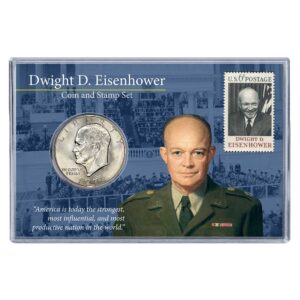 Eisenhower Coin and Stamp Set