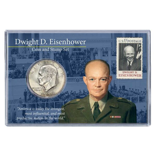 Eisenhower Coin and Stamp Set