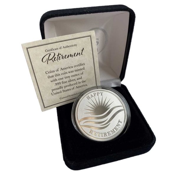 Retirement silver coin