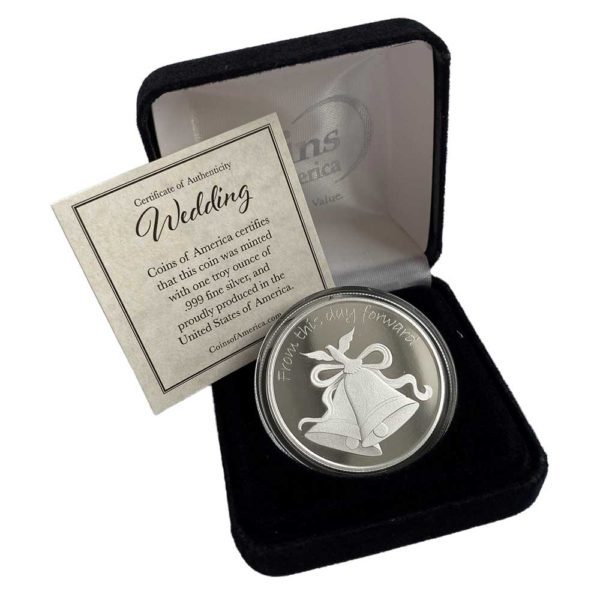 Wedding silver coin