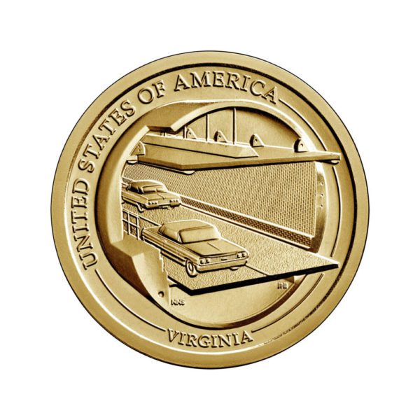american innovation Chesapeake Bay Bridge-Tunnel coin