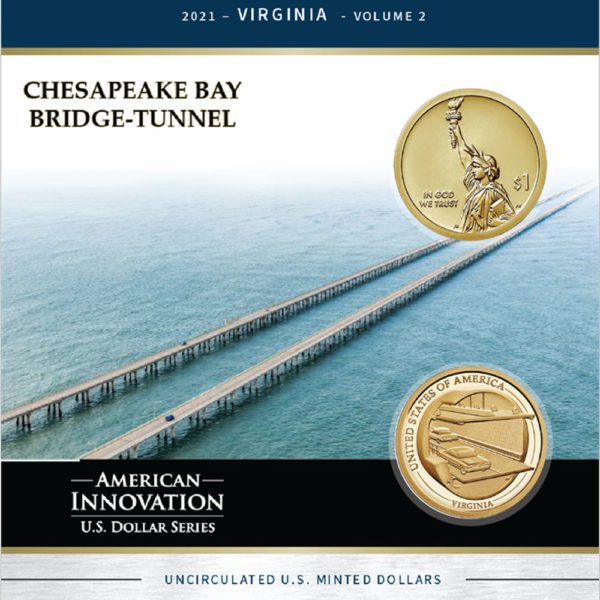 american innovation Chesapeake Bay Bridge Tunnel coin collection