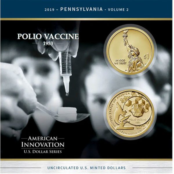 american innovation polio vaccine coin collection